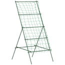 Supporto per Piante Rampicanti 101x133x227 cm a Livelli Regolabili con Rete in Acciaio PE e PP Verde  