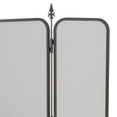 Parascintille con Antine 96x1,3x56 cm in Metallo Nero  