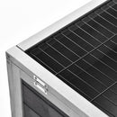 Conigliera 90x53x59 cm con Rampa e 4 Ruote in Legno Grigio  