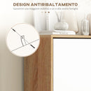 Scarpiera Salvaspazio 18-24 Paia di Scarpe a 3 Cassetti  72x24x119 cm in Truciolato Bianco