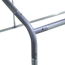 Pollaio Gabbia per Galline da Esterno 570x280 cm in Acciaio Grigio Argento