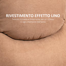 Poltrona Relax Reclinazione Manuale con Poggiapiedi 93x88x102 cm Marrone Scuro 