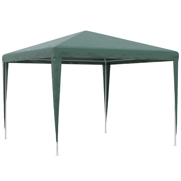 acquista Gazebo da Giardino 293x293x252H cm Pieghevole e Portatile con Copertura Anti UV Verde