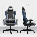 Sedia da Gaming 66x53x128-138 cm Reclinabile a 150°  Blu  
