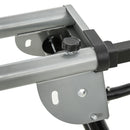 Cavalletto per Sega Troncatrice Universale Estensibile e Pieghevole Capacità 150 kg Nero e Argento  