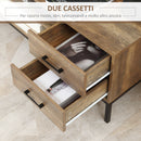 Mobile TV Max 50” 132x39x45,5 cm in Truciolato Caffè