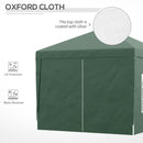 Gazebo Pieghevole 3x3m in Acciaio e tessuto Oxford Verde