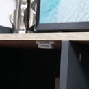 Mobile Porta TV 55" max 120x40x65 cm in MDF e Acciaio Grigio