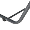 Lettino Prendisole 2 Posti da Giardino 210x140x177 cm con Tetto Parasole in Acciaio Grigio