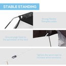 Tenda da Campeggio e Spiaggia a Rete Anti UV per 4 Persone con Borsa di Trasporto 3x3m  Nero