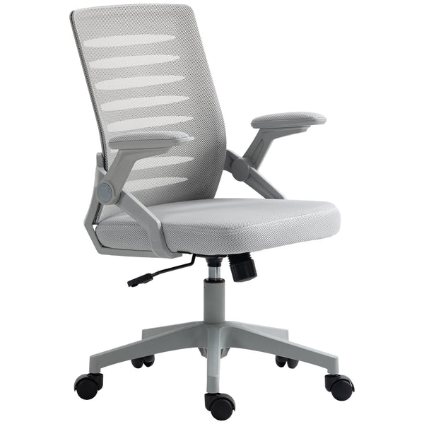 Sedia da Ufficio Ergonomica con Altezza Regolabile e Braccioli Sollevabili   Grigio prezzo
