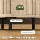 Set 2 Comodini Stile Nordico 48x40x48 cm in Legno Canettato Rovere e Nero  