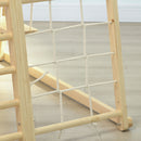 Palestrina per Bambini 3-5 Anni 120x105x120 cm con Parete da Arrampicata 3 Scale e Altalena