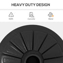 Base per Ombrellone Rotonda Ø43cm da 13kg  per Pali da 38mm e 48mm  in Cemento Nero