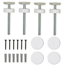 Cancelletto di Sicurezza per Cani Estensibile 75-115 cm per Scale e Porte in Acciaio e ABS Bianco