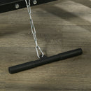 Stazione Fitness Multifunzione 152x105x212 cm in Acciaio Nero