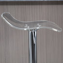 Set 2 Sgabelli da Bar Girevoli in Acrilico Trasparente  