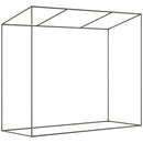 Serra da Giardino con Porta Avvolgibile 200x76x168 cm in Acciaio e PE Bianca 