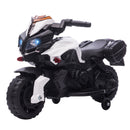 Moto Elettrica per Bambini 6V con Fari e Clacson Bianco