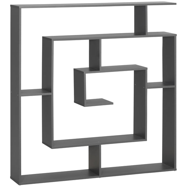 Bibliothèque avec étagères irrégulières 125x22x129 cm en aggloméré gris acquista