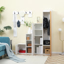 Mobile Ingresso 38,6x37x180 cm in Truciolato e MDF Bianco