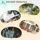 Cavalletto Treppiede da Pittura 93x84x183 cm in Legno Naturale