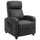 Fauteuil de massage Relax 68x88x98 cm avec télécommande en similicuir noir