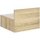 Set 2 Comodini Sospesi 43x36,5x30,5 cm in Truciolato Naturale