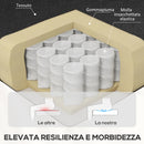Poltrona Reclinabile Manualmente a 60° con Poggiapiedi in Tessuto Nero   