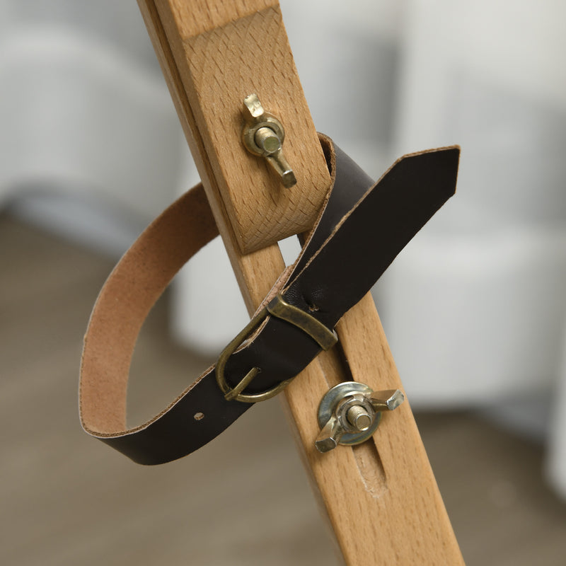 Cavalletto Treppiede da Pittura 93x84x183 cm in Legno Naturale