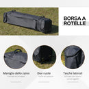 Gazebo Pieghevole con Prese d'Aria e Zanzariere 3,6x3,6m in Acciaio e Tessuto Oxford Grigio