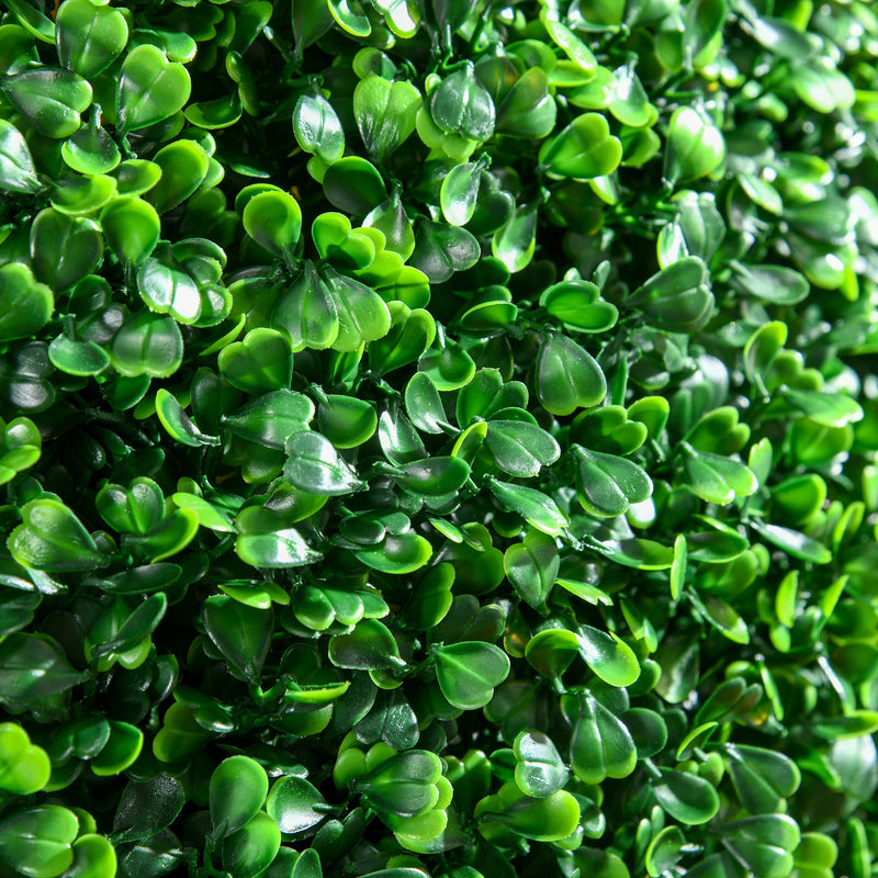 Set di 2 Piante Arteficiali Finte Sfera di Bosso Ø50 cm per Interno ed Esterno Verde