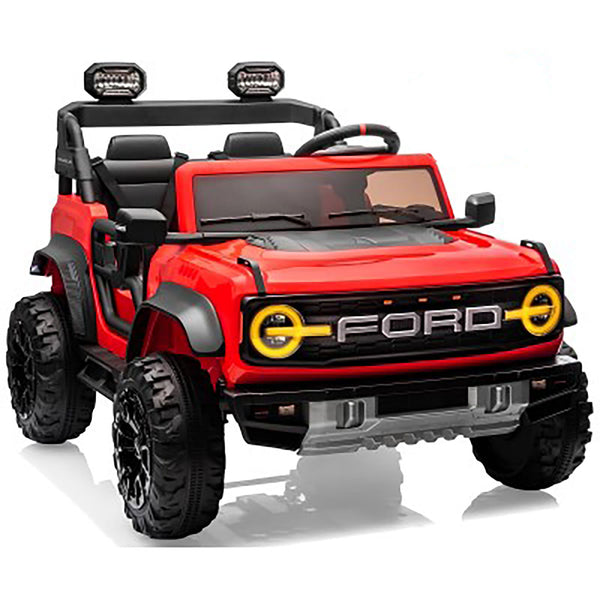 prezzo Macchina Elettrica per Bambini 24V Licenza Ford Bronco Raptor 2 Posti con Telecomando Rosso