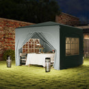 Gazebo da Giardino Pop-Up 300x300x273 cm Pieghevole con Altezza Regolabile e Protezione UPF50+ Grigio Chiaro   