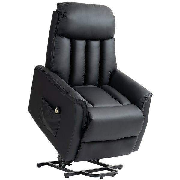 Poltrona Relax Reclinabile Alzapersone Elettrica con Telecomando Nero prezzo