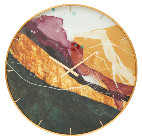 Horloge murale Mity 5x80x5 cm en verre MDF et métal multicolore online