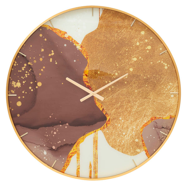 Horloge murale Glody 5x80x5 cm en verre MDF et métal multicolore prezzo