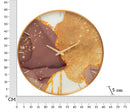 Orologio da Parete Glody 5x60x5 cm in Vetro MDF e Metallo Multicolor-5