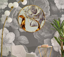 Orologio da Parete Rose 5x60x5 cm in Vetro MDF e Metallo Multicolor-5