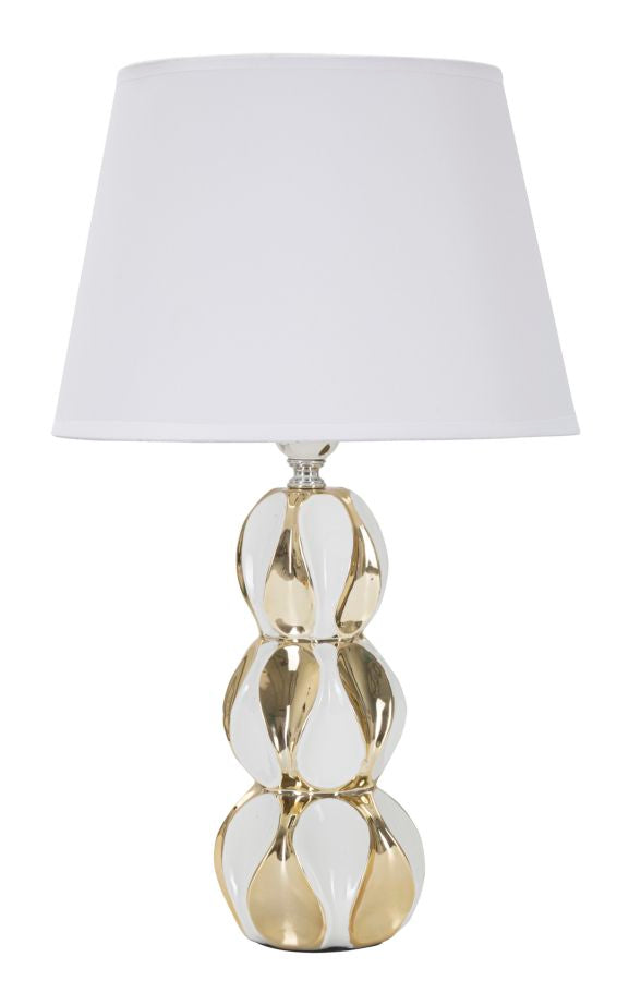 Lampe de table Glam Balls 28x46x28 cm en céramique blanc/doré online