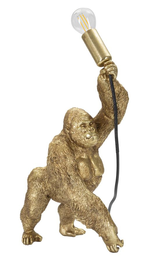 Lampada Gorilla 22,5x40x16 cm in Poliresina Oro acquista