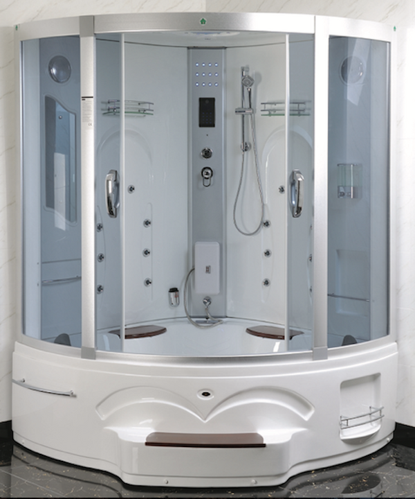 online Cabine de douche multifonctionnelle d'hydromassage 150x150 cm Baignoire et sièges Vorich Junior