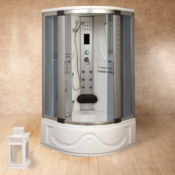 acquista Cabine de douche Baignoire d'hydromassage Sauna et bain turc 105x105cm Vorich Texas