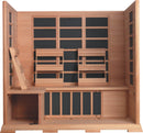Sauna Finlandese ad Infrarossi 3-4 Posti 210x160 cm in Legno di Cedro H195 Vorich Luxury-3