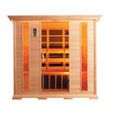 Sauna Finlandese ad Infrarossi 4 Posti 188x148 cm in Hemlock Canadese H188 Vorich Luxury Eco-3