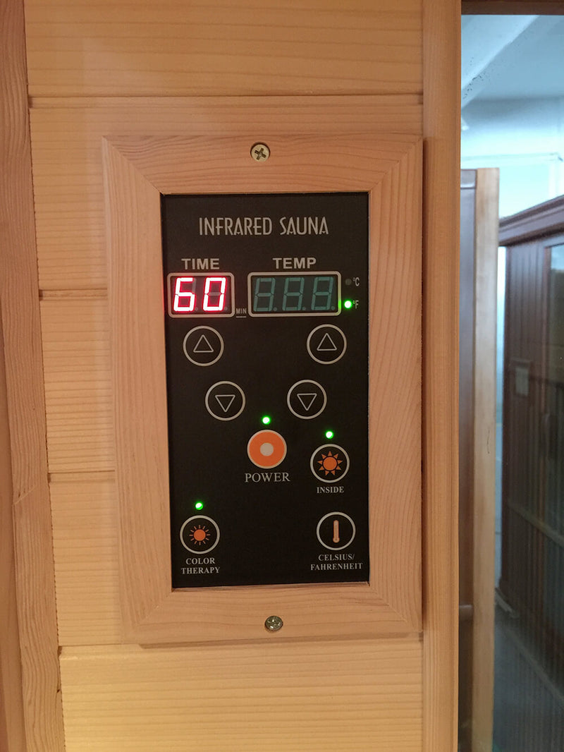 Sauna Finlandese ad Infrarossi 4 Posti 188x148 cm in Hemlock Canadese H188 Vorich Luxury Eco-7