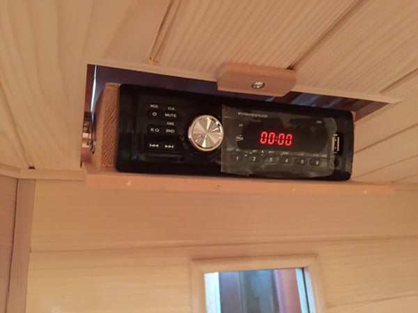 Sauna infrarouge finlandais 2 places 125x105 cm en bois de cèdre canadien H188 Vorich externe prezzo