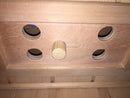 Sauna Finlandese ad Infrarossi 2 Posti 90x90 cm in Legno di Hemlock H188 Vorich Darsena-6