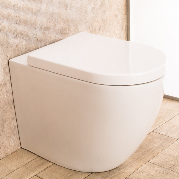 acquista WC à Suspendre en Céramique 36,50x56x41 cm Vortix Blanc