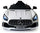 Véhicule électrique porteur pour enfants 12V sous licence Mercedes GTR AMG Blanc